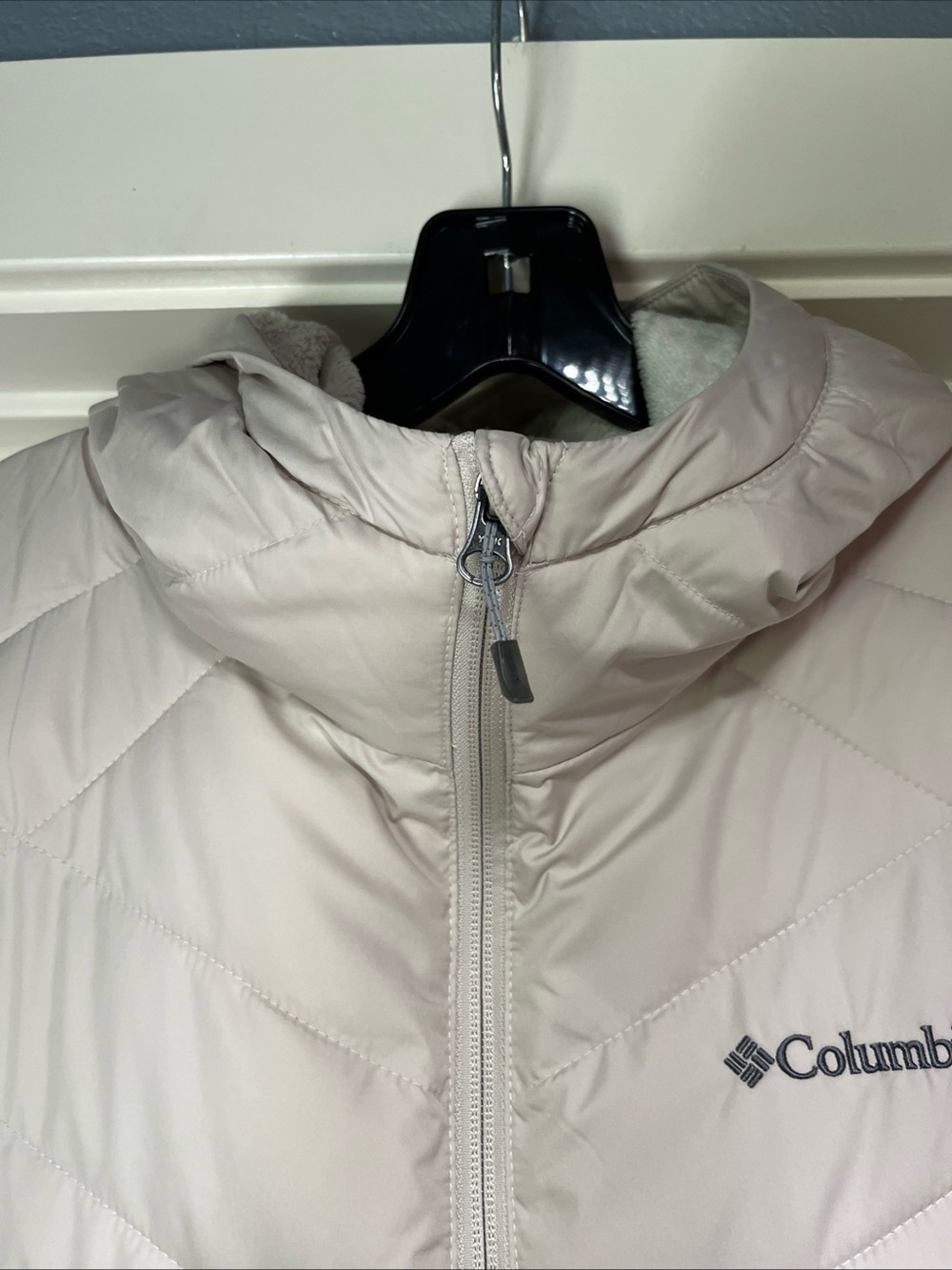 Womens 2X Columbia Heavenly Long Hooded Jacket Stone Puffer Omni-Heat Plus Size - Picture 6 of 16